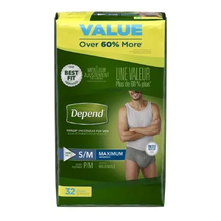 Kimberly Clark Depend Adult Absorbent Underwear Pull On Small / Medium Disposable Heavy Absorbency – 12539