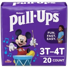 Kimberly Clark Professional Male Toddler Training Pants Pull-Ups Learning Designs for Boys Size 3T to 4T Disposable Moderate Absorbency, 80/CS