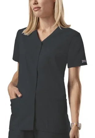 Kinetic Manufacturing Group Cherokee Scrub Shirt Small Pewter 2 Pockets Short Sleeves Female – 4770-S
