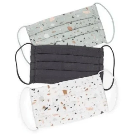 Kitsch Cotton Face Mask 3pc Set – Terrazzo