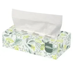 Kleenex Naturals Facial Tissue, Flat Box