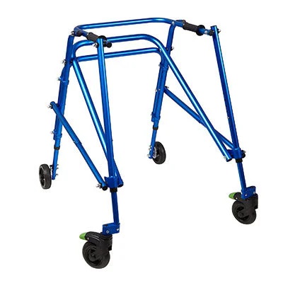 Klip Posterior walker, four wheeled, blue, size 4 – 32-2089