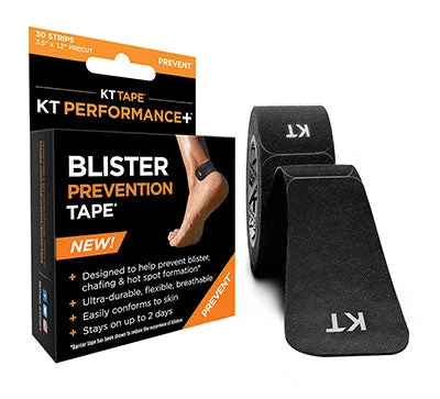 KT Performance+, Blister Prevention Tape (30 each), Black – 13-1560