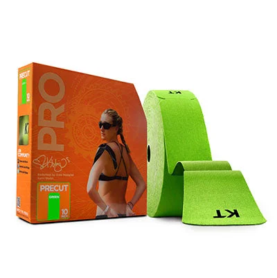 KT TAPE PRO, Precut 10″ Strip (150 each), Green – 25-3447