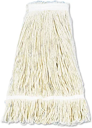 Lagasse Boardwalk Wet Mop Head Looped End Size 24 White Cotton Reusable – BWK424CCT