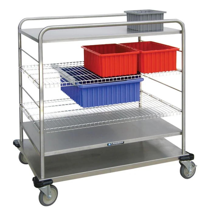 Lakeside Distribution Supply Cart, 30.75″W Wire Shelf – 935663