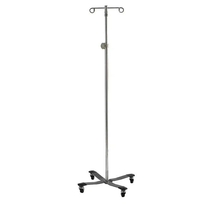 Lakeside Healthcare IV Poles Oversized IV Stand, 6 Legs, 4 Hooks – 924422