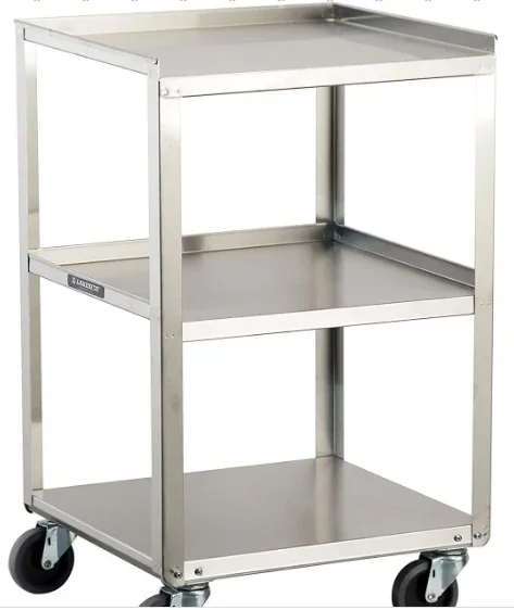 Lakeside Manufacturing Mobile Equipment Stand Stainless steel 16-3/4 X 18-3/4 X 31 Inch 3 Shelves – 469