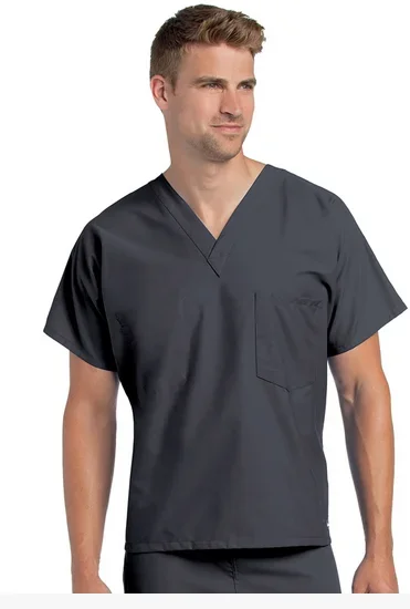 Landau Uniforms Scrub Shirt 4X-Large Royal Blue 4 Pockets Short Sleeves Female – 8232BEP4XLG