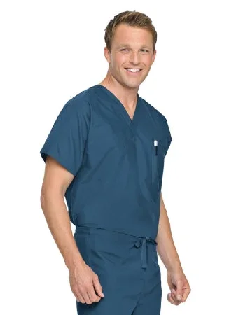 Landau Uniforms Scrub Shirt Small Wine 2 Pockets Short Sleeves Unisex – 7502RWP