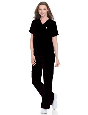Landau Uniforms Unisex Reusable Drawstring Scrub Pants – Black