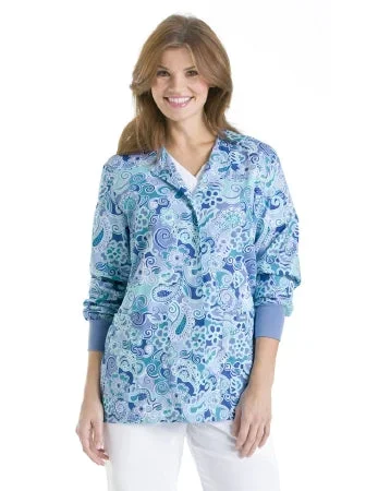 Landau Uniforms Warm-Up Jacket Hunter Green Small Long Sleeves Hip Length – 7551GHPS