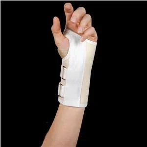 Leader Deluxe Carpal Tunnel Wrist Support, White, X-Large/Left