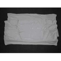 Lew Jan Textile Bed Sheet Fitted 36 W X 84 X 15 Inch White Cotton 55% / Polyester 45% Reusable, 1/DZ