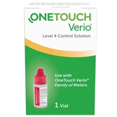 Life Scan Blood Glucose Control Solution OneTouch Verio Blood Glucose Testing 48 s Level 4