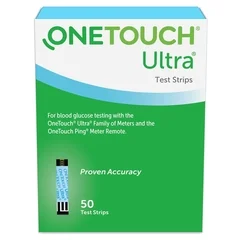 Life Scan Blood Glucose Test Strips OneTouch Ultra Blue 50 Strips per Box For OneTouch Ultra Blood Glucose Meter, 1200 EA/CS