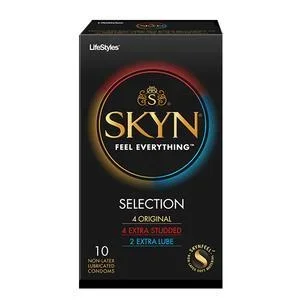 Lifestyles SKYN Polyisoprene Condom Selection, 10 Count
