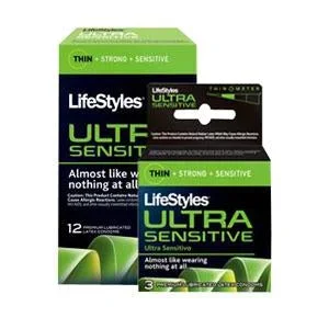 LifeStyles Ultra Sensitive Condom by Kinray-Cardinal Health – Package of 12