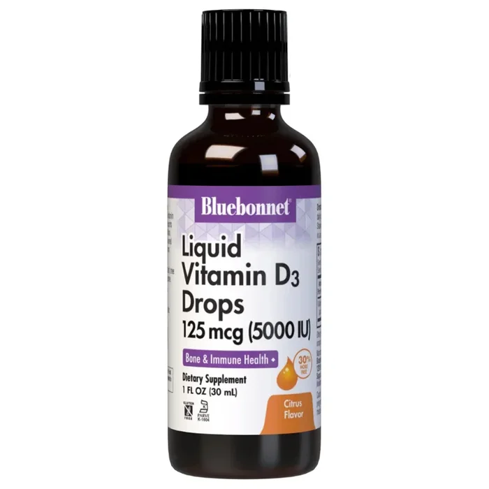 LIQUID VITAMIN D3 DROPS 125 mcg (5000 IU) – Citrus Flavor