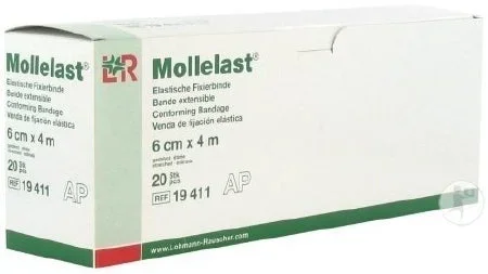 Lohmann & Rauscher Mollelast NonSterile Conforming Bandage – White