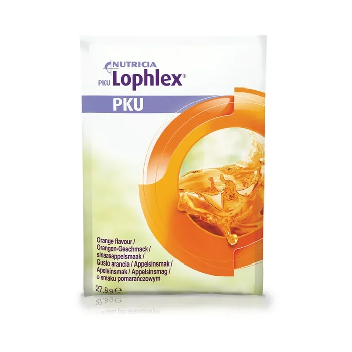 Lophlex Powdered Medical Food Drink Mix 14.3g Sachet, Orange Flavor