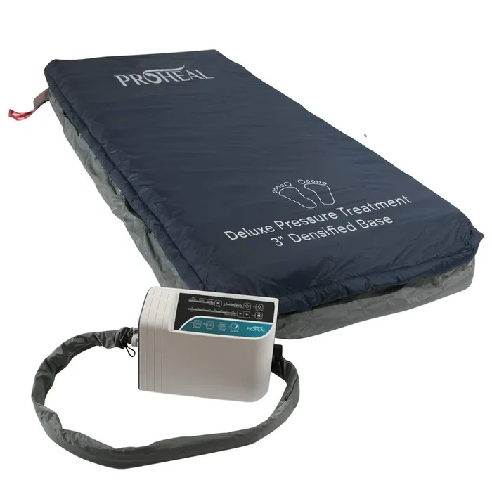 Low Air Loss Alternating Pressure Mattress, Digital Pump, 3″ Fiber Base