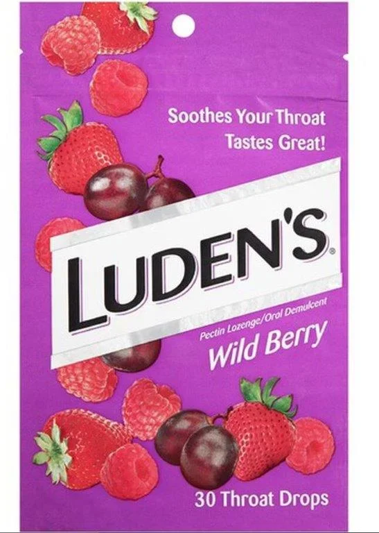 Luden’s Wild Berry Throat Drops, 30 ct.