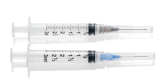 Luer-Lock Syringe with 21G x 1″ Hypodermic Needle, 3 mL