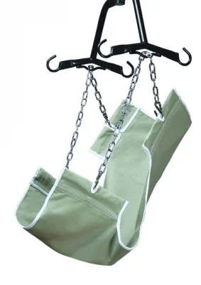 Lumex 2-Point Slings, with Commode Opening, Canvas Fabric