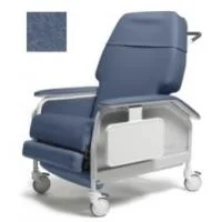 Lumex Extra-Wide Clinical Care Recliner, Steel Blue