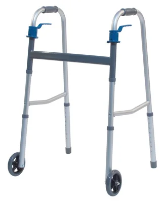Lumex Folding Paddle Walker without Wheels, Adult