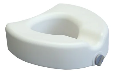 Lumex Locking Raised Toilet Seat Without Armrests, Retail Packaging, 3/Cs