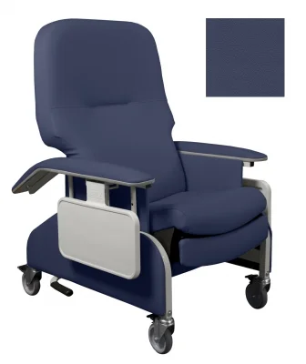 Lumex Recliner Deluxe Heat And Massage, Imperial Blue