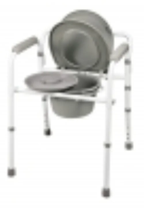 Lumex Steel Folding Commode, Retail Packaging, 1/each