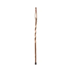 Mabis Healthcare Hiking Staff Brazos™ Wood 55 Inch Height Twisted Sassafras Print, 1/EA
