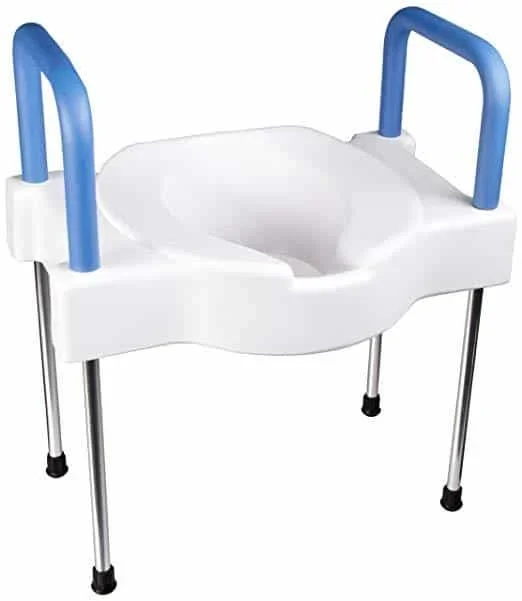 Maddak Tall-Ette Elevated Toilet Seat with Extra Wide Seating Surface and Legs