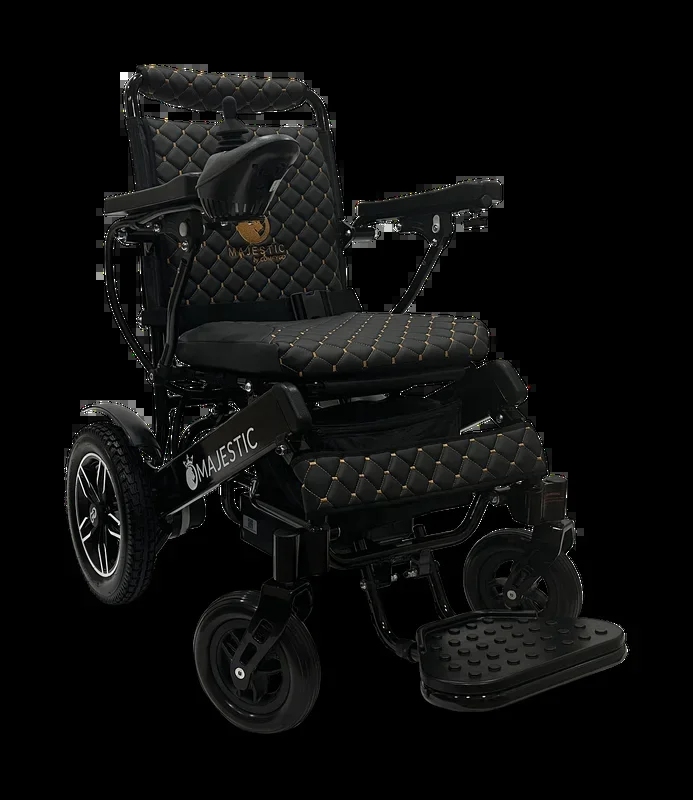 MAJESTIC IQ-8000 PLUS Remote Controlled Lightweight Electric Wheelchair – Black