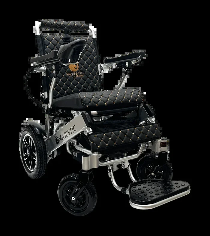 MAJESTIC IQ-8000 PLUS Remote Controlled Lightweight Electric Wheelchair – Silver