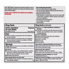 Major Pharmaceuticals Antacid Major® 20 mg Strength Tablet 50 per Box - Image 2