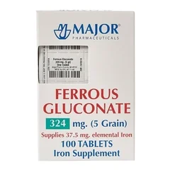 Major Pharmaceuticals Mineral Supplement Major® Iron 324 mg Strength Tablet 100 Per Bottle