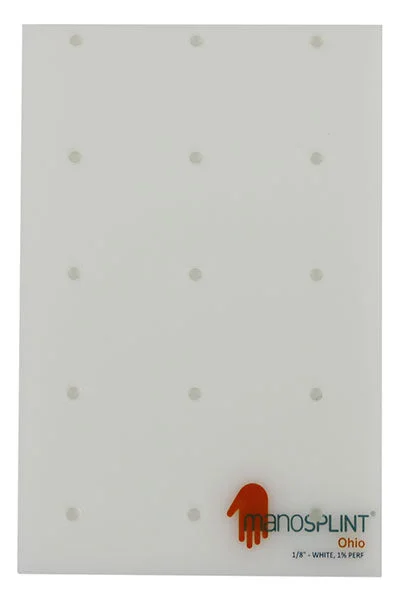 Manosplint Ohio Perf White 1/8″ x 12″ x 18″ 1% Perf White, 1 sheet – 24-5282-1