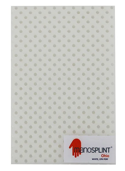 Manosplint Ohio Perf White 1/8″ x 18″ x 24″ 19% Perf White, 1 sheet – 24-5273-1