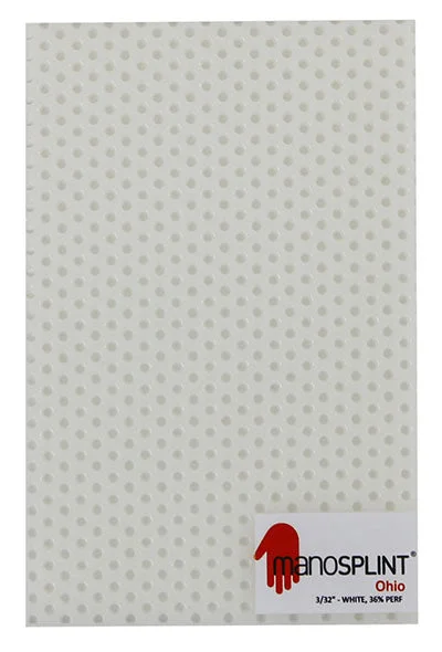 Manosplint Ohio Perf White 3/32″ x 18″ x 24″ 36% Perf White, case of 4 – 24-5244-4