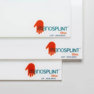 Manosplint Ohio Solid White 3/32″ x 18″ x 24″ Solid White, case of 4 – 24-5240-4