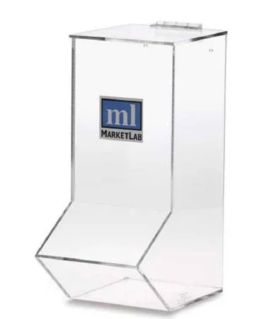 Market Lab Inc DISPENSER 1/2SZ WALL ACRYLIC – 390
