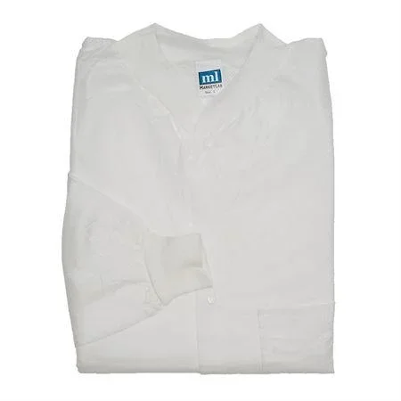 Marketlab Disposable Lightweight Lab Jackets White – 11 Per Pack