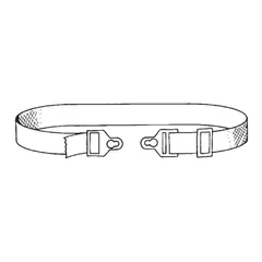 Marlen Manufacturing Ostomy Belt Elastic, Adjustable, 1/EA