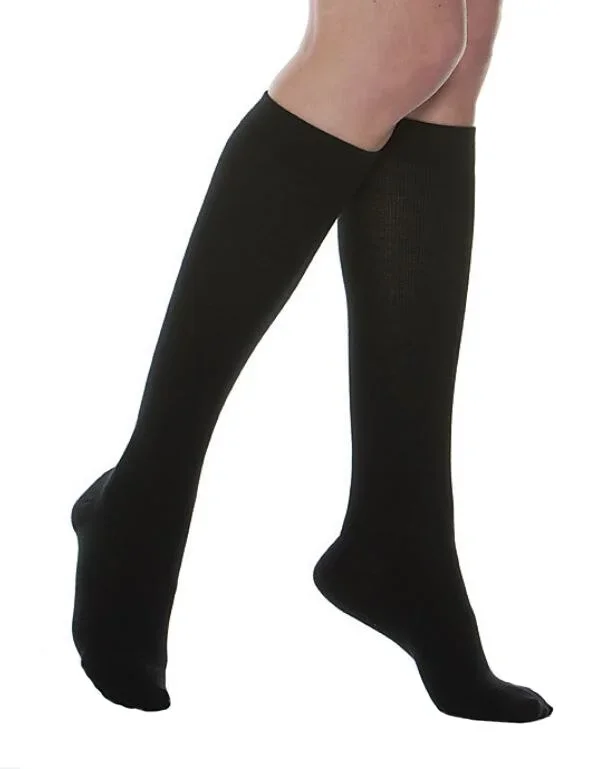 MAXAR Silver/Cotton (Unisex) Compression Support Socks – Black