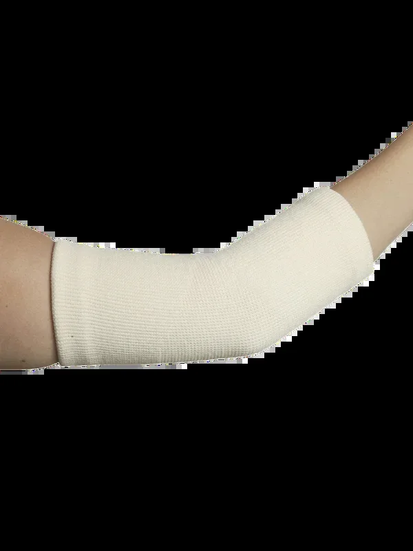 MAXAR Wool/Elastic Elbow Brace – Two-Way Stretch: White