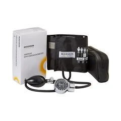 McKesson Aneroid Sphygmomanometer with Cuff LUMEON 2-Tube Pocket Size Hand Held Adult Medium Cuff, 20 EA/CS
